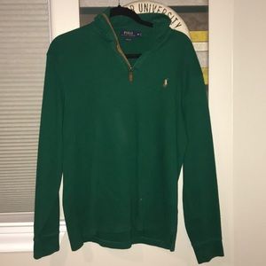 Green Ralph Lauren Polo 1/2 zip up jacket